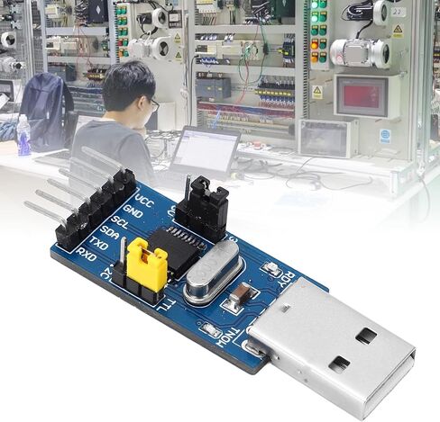 USB to IIC I2C UART Converter Adapter Module with Jumper Wire USB to TTL Serial Download Adapter Module for Flashing Chip Microcontroller Programmer in Kuwait