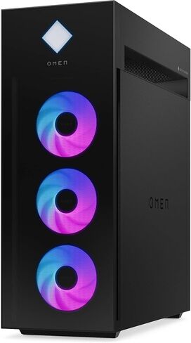 HP. OMEN 45L GT22 Gaming Desktop PC- Intel Core Ultra 9 285K up to 5.7 GHz Processor, 32GB DDR5 RAM, 2TB NVMe SSD, NVIDIA GeForce RTX 5070, Liquid Cooling, RGB Lighting, AI Copilot, Windows 11 Pro in Kuwait