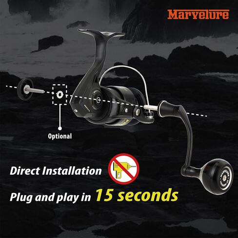 Locked-Type Power Handle (Hexagon Shaft) Compatible for Penn Wrath I II 2500-4000 Spinning Fishing Reel (Not for 5000-8000 Thread) in Saudi Arabia