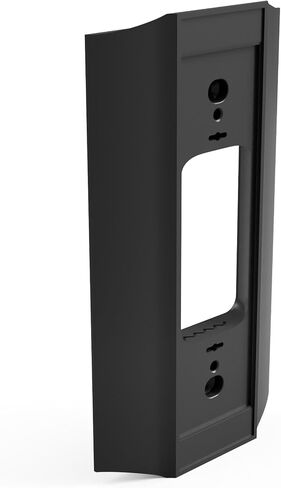 Hidden River Lab Premium Wall Plate Adapter for Wired Doorbell Pro (3rd Gen) - Proprietary Mounting Plate for Cleaner Install, Wiring Clearance & Single-Gang Box Coverage - Made in USA - Black in Saudi Arabia