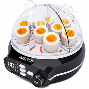 SUSTEAS Rapid Egg Cooker 9 Eggs, Soft, Medium, Hard Boiled, Poached in Kuwait