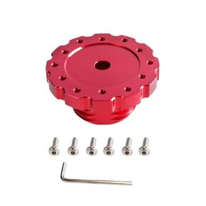 FmyajCtcr Aluminum Steering Wheel Adapter Kit Compatible with TXT300 T500TS RS-QR032 - Red and Black(black) in Kuwait
