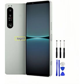 Glass Back Cover for Sony Xperia 1 IV XQ-CT54 XQ-CT62 Back Battery Cover Replacement Repair Set with Repairing Toolkit (White) in Kuwait