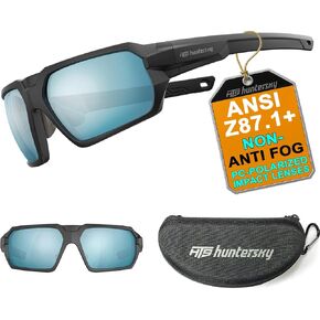 HTS HUNTERSKY Ballistic Tactical ANSI Z87.1+ Impact Protection Anti Fog Shooting Glasses Military Grade Airsoft Range in Kuwait