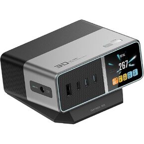 CUKTECH 30 Ultra Desktop Charging Station, 300W Max DC and 140W USB C Charger, 5-Port Fast GaN Charger, Compatible with iPhone, Galaxy, MacBook, Razer, Dell for Home Office, Gaming Desk Accessories in Kuwait