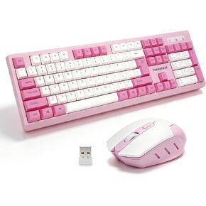 Tongyangat Wireless Keyboard and Mouse Combo, 2.4G Full-Size Keyboard in Kuwait