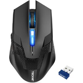 TECKNET Wireless Mouse, 8 Programmable Buttons, Optical Tracking, 4800 DPI in Kuwait
