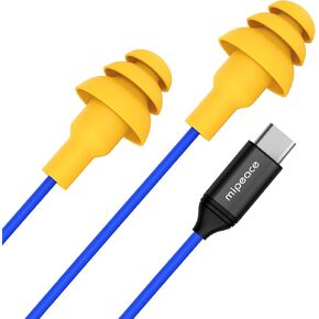MIPEACE Ear Plug Headphones for Work, Work Earbuds USB Type C Headphones Earphones for Industrial Safety Construction(Without Mic & Control) in Kuwait