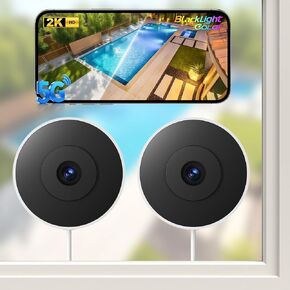 Gyliziex Window Camera for Home Security, 2K WiFi Security Camera, 5GHz & 2.4GHz, AI Human Detection, Starlight Night Vision, Two-Way Audio, Magnetic Mount in Kuwait
