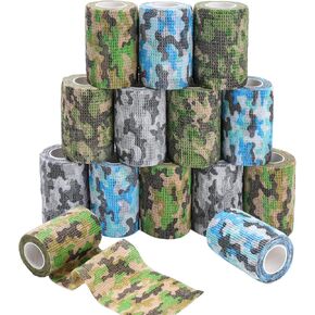 AZEN 12 Pack Self Adhesive Bandage Wrap, 3" X 5 Yards Elastic Cohesive Bandage Wrap, Vet Wrap, Ankle Tape, Tattoo Grip Tape Wrap, Color Athletic Tape in Kuwait