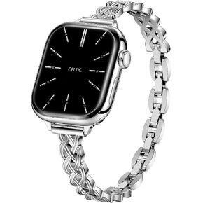 Suitisbest Gold Bracelet for Apple Watch Bands Women Series 1-11/SE/Ultra in Saudi Arabia