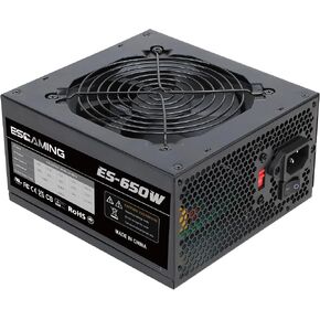ESGAMING 650W PSU - Non-Modular ATX Power Supply with Auto-Thermally Controlled 120mm Fan and 6+2 Pin Connectors, PFC Protection 115/230V Switch in Saudi Arabia
