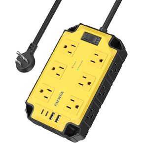 12AC Magnetic Heavy Duty Power Strip, 6.5 FT Extension Cord Surge Protector in Saudi Arabia