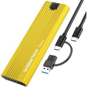 M.2 NVMe SSD Enclosure to usb Adapter, Tool-Free 10Gbps USB 3.2 Gen 2, M.2 to USB Reader, External SSD Enclosure Support UASP Trim for PCIe M & B+M Key and Size 2230/2242/2260/2280 SSDs(up to 8TB) Red in Kuwait