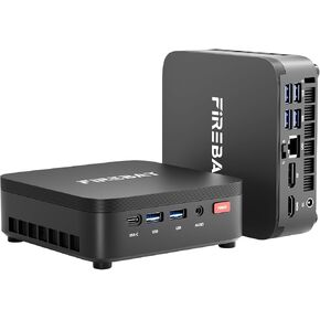 FIREBAT Mini PC AMD Ryzen 4300U (up to 3.7GHz), LAN/Wi-Fi 6/BT 5.2, Type-C/HDMI/DP, 4K @60Hz Support, 16GB LPDDR4, 512GB SSD (Expandable),Silent,Use in Education, Office, and Home Entertainment in Kuwait