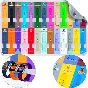 26 Pack Sport Bands Compatible for Apple Watch Bands 38/40/41/42/44/45/46/49mm with Portable Fun Alphabet Printed Storage Bag, Soft Silicone Strap for Women Men iWatch Band Series 11 10 9 8 7 6 5 4 SE in Kuwait