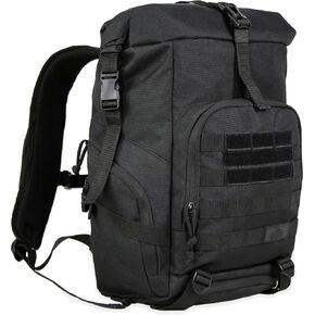 Roll-Top Backpack - Expandable 30L-36L Water-Resistant Hiking Daypack, Built-in Powder Banks Pocket, Shoes Compartment at the Bottom,Durable 900D Oxford Fabric for Outdoor Trekking & Urban Travel in Kuwait
