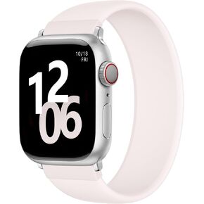 Zedoli Sport Solo Loop Band Compatible with Apple Watch Bands 40mm 42mm 41mm 38mm 44mm 45mm 46mm 49mm Women Men, Stretchy Soft Silicone Elastic Strap for iWatch Series 11 10 9 8 7 6 5 4 3 2 1 SE Ultra in Kuwait