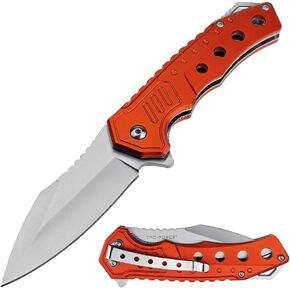 Tac-Force Folding Pocket Knife, 8.3 Inch Overall Length, 3.58 Inch Satin Blade, Aluminum Handle, Liner Lock, EDC in Saudi Arabia