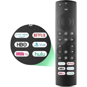 Replacement for Insignia/Toshiba/Pioneer Fire TV Remote, Universal Compatible for AMZ Fire Smart TV Remote (Not for Stick and Cube) with 6 Hot Keys in Kuwait