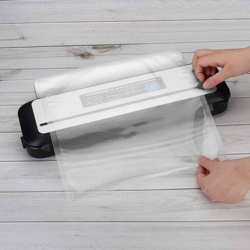 INKBIRD 4 Rolls Vacuum Sealer Bags, 11" x 25' 2 Rolls & 8" x 25' 2 Rolls Vacuum Sealer Rolls for Food Saver, Sous Vide Bags Food Storage Freezer Sealer Bag for Cooking with BPA Free in Kuwait