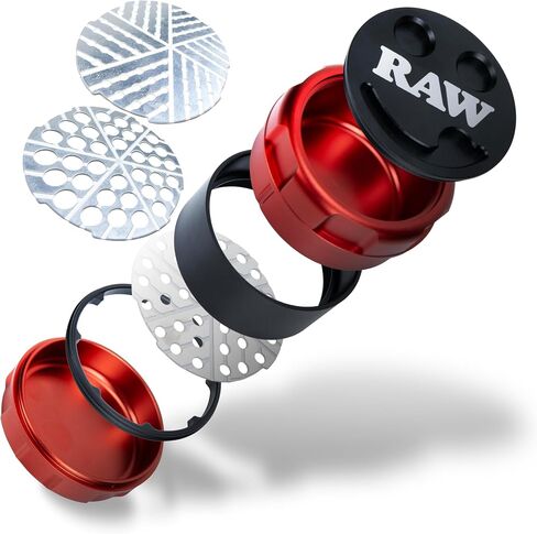 RAW Spice Grinder 60mm "Buddy Mill" – 3-Piece Kitchen Mill with Adjustable Stainless Steel Pusher & Dual Plates in Saudi Arabia