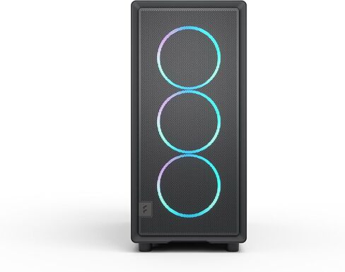 Fractal Design Epoch Black RGB - Tempered Glass Light Tint- High Airflow PC Gaming Case - Mesh Front Panel - Three Momentum 12 RGB Fans Included - Spacious Interior - ATX/mATX/ITX Support in Kuwait