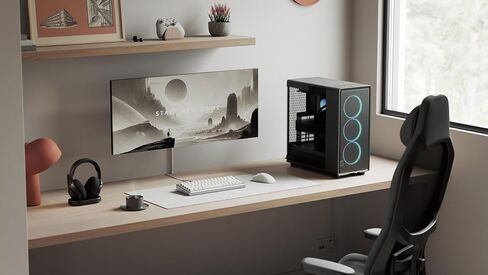 Fractal Design Epoch Black RGB - Tempered Glass Light Tint- High Airflow PC Gaming Case - Mesh Front Panel - Three Momentum 12 RGB Fans Included - Spacious Interior - ATX/mATX/ITX Support in Kuwait
