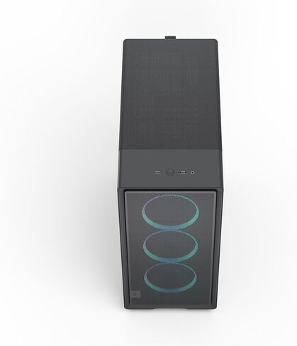 Fractal Design Epoch Black RGB - Tempered Glass Light Tint- High Airflow PC Gaming Case - Mesh Front Panel - Three Momentum 12 RGB Fans Included - Spacious Interior - ATX/mATX/ITX Support in Kuwait