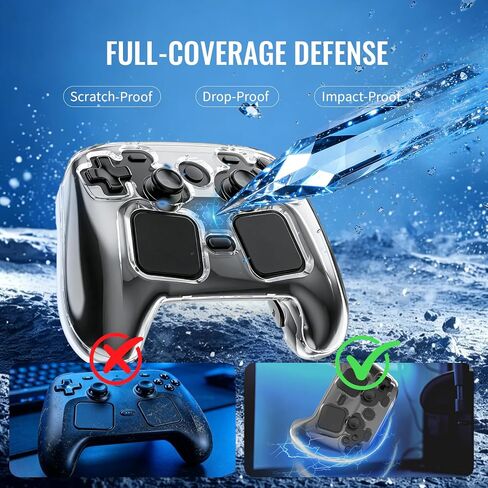 Clear Protective Case for Steam Controller 2026, Crystal Case Cover, Transparent PC Hard Shell All-Around Protective/Anti-Scratch Finish &Shockproof in Kuwait