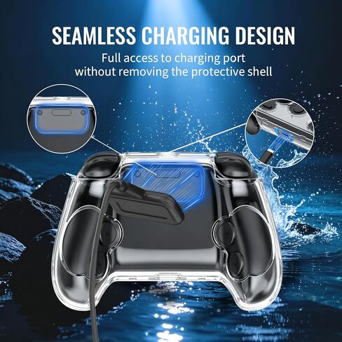 Clear Protective Case for Steam Controller 2026, Crystal Case Cover, Transparent PC Hard Shell All-Around Protective/Anti-Scratch Finish &Shockproof in Kuwait