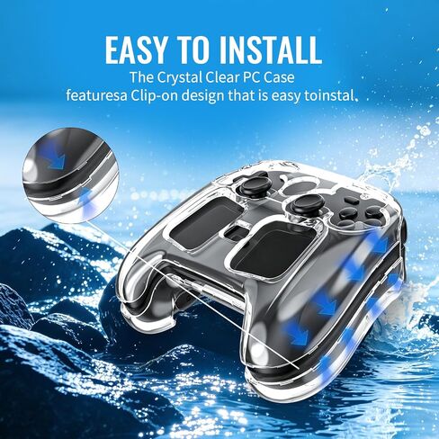 Clear Protective Case for Steam Controller 2026, Crystal Case Cover, Transparent PC Hard Shell All-Around Protective/Anti-Scratch Finish &Shockproof in Kuwait