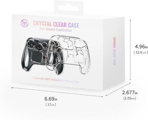 Clear Protective Case for Steam Controller 2026, Crystal Case Cover, Transparent PC Hard Shell All-Around Protective/Anti-Scratch Finish &Shockproof in Kuwait