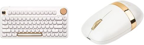 Azio IZO Wireless BT5/USB PC & Mac Mechanical Keyboard (White Blossom) and Bluetooth Mouse Bundle in Kuwait