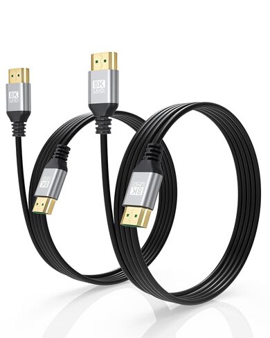 8K Slim HDMI 2.1 Cable, 2FT, 2-Pack, 48Gbps in Kuwait