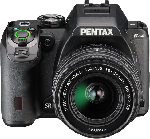 Pentax K-S2 20MP DSLR Two Lens Kit w/ 18-50mm WR & 50-200mm WR (Black) in Kuwait