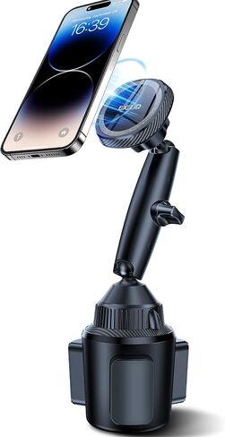 EXELIQ Magnetic Cup Holder Phone Cradle for Magsafe, Flexible Tri-Pivot Arm in Kuwait