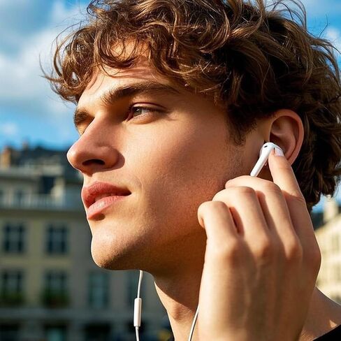 Wired Earphones with 3.5mm Jack with Mic for Smartphones, Tablets, 2 Pack in Kuwait