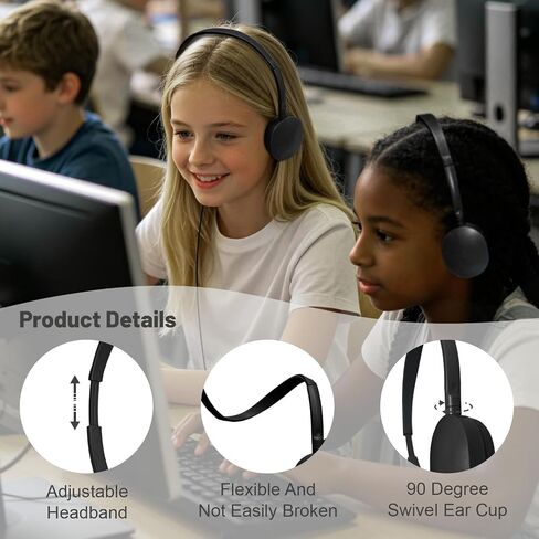 USB-C Headphones Bulk 30 Pack, Black in Saudi Arabia