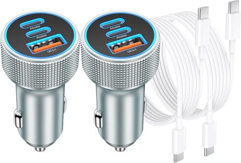 OKRAY 93W USB C Car Charger 3-Port PD45W+30W Super Fast Charge Car Charger in Kuwait
