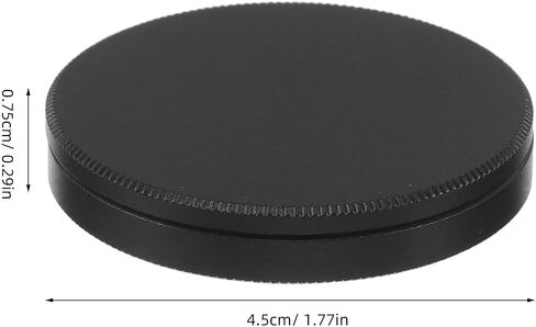 1 Pair 43mm Camera Lens Filter Cap Protective Case, Portable Wear-resistant Aluminum Alloy Cover with Lid for Photoshot and Travel Use in Kuwait