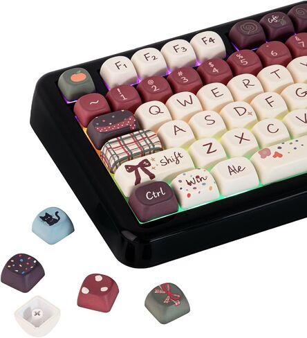 KiiBOOM Keycap Set - All My Faves, 133 Keys, MOA Profile, PBT Keycaps in Kuwait