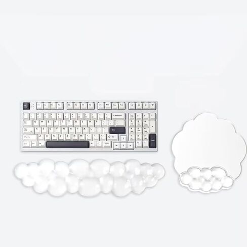 Gradient Pink Keyboard Wrist Rest and Gel Cloud Mouse Pad Wrist Support Set in Saudi Arabia