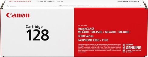 Canon Genuine 128 Black Toner Cartridge Compatible with MF4450, MF4770n, MF4570 Series, MF4800 Series, D530, D550, L100, L190 in Kuwait