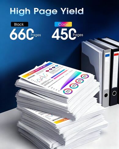 62XL Ink Cartridges Combo Pack Replacement for HP Ink 62 62XL Ink for HP Envy 5540 5549 5640 5660 7640 7645 for OfficeJet Mobile 250 200 for OfficeJet 5740 5741 8040 (1 Black 1 Tri-Color) in Kuwait