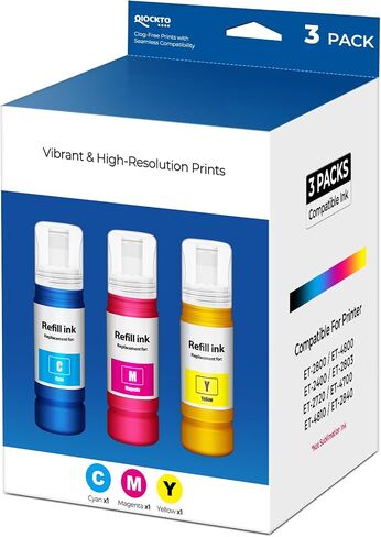 Compatible for EPT522 Ink Refill Bottles Replacement for ET-2800 ET-2400 in Kuwait