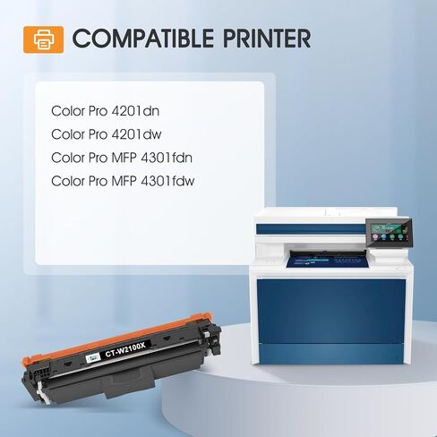 210X Toner Cartridges 4 Pack for HP 210A 210 4301fdw 4301 W2100X High Yield in Kuwait