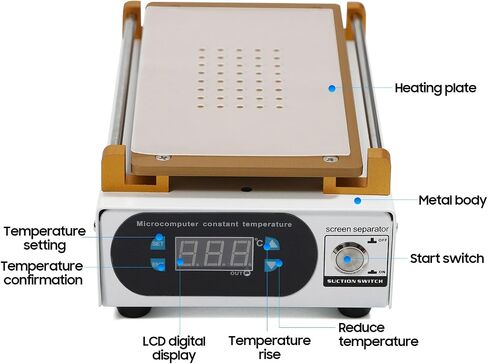 Digital LCD Screen Separator, 110V LCD Screen Separator Machine, 7 Inch Screen Repair Separating Machine Touch Screen LCD Glass Lens Removal LCD Separator for Cellphone Repair in Saudi Arabia