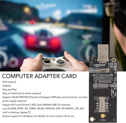Reliable NGFF to USB 3.0 Adapter with SIM Slot Fast M.2 Card Connectivity for Computers Laptop Use PCB Construction in Kuwait