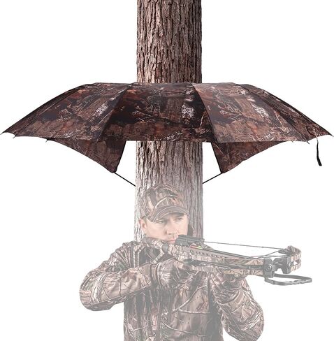 FLISSA 55" Tree Stand Umbrella, Camo Hunting Umbrella for Deer Stand in Kuwait